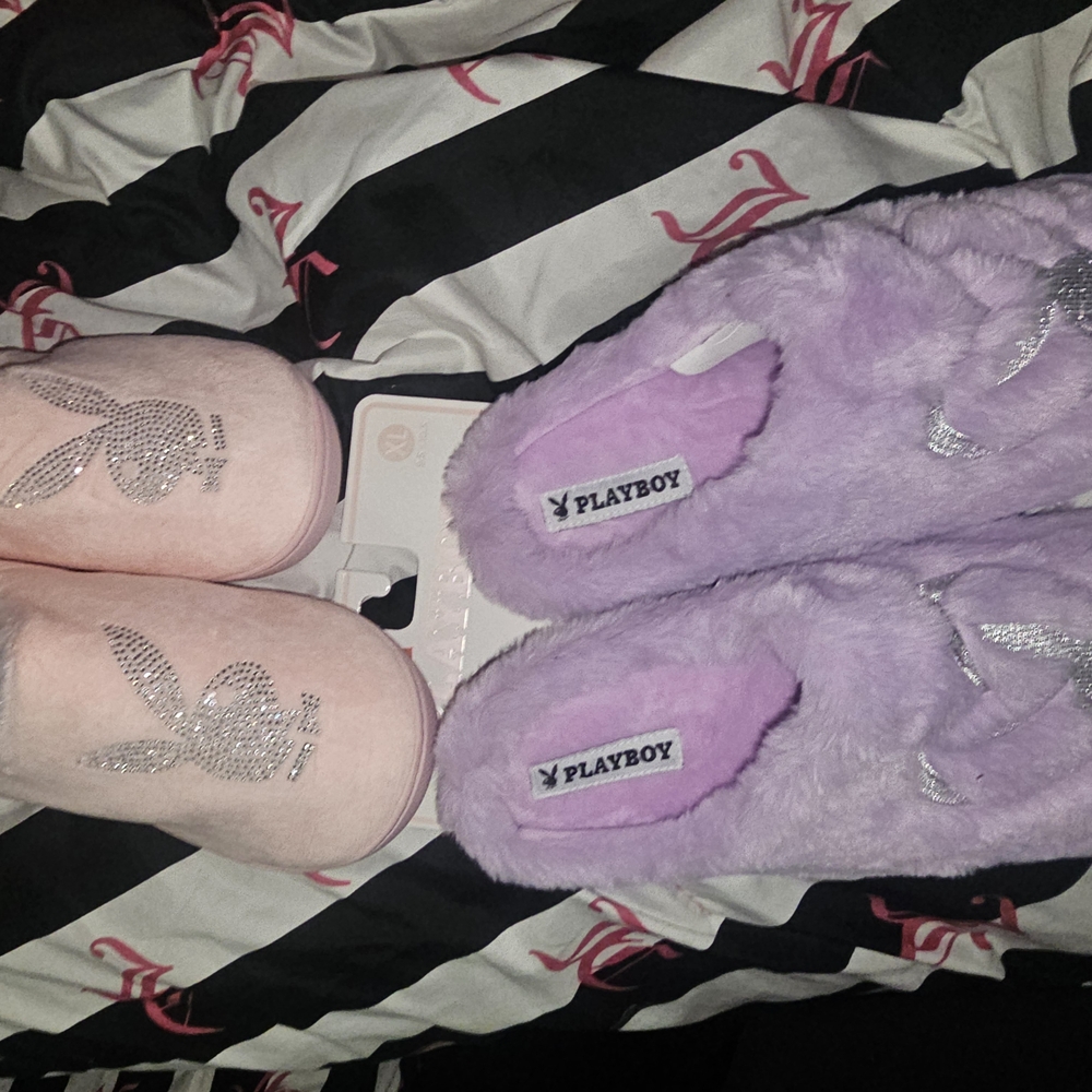 Playboy Purple Slippers